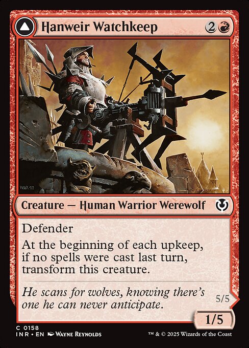 Hanweir Watchkeep // Bane of Hanweir - Innistrad Remastered (#158) - Illustrated by Wayne Reynolds - Magic: The Gathering Card