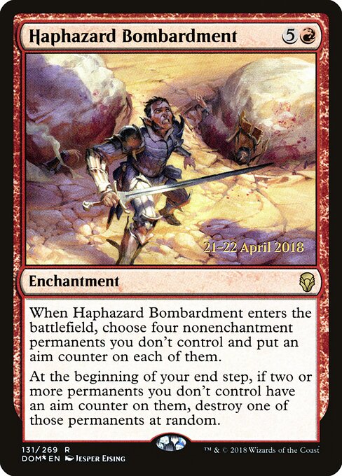 でたらめな砲撃 (Haphazard Bombardment) - Dominaria (#131) - Illustrated by Jesper Ejsing - Magic: The Gathering Card