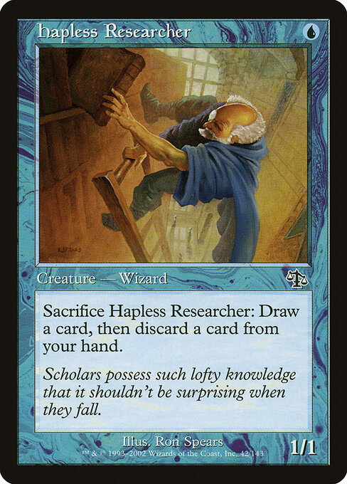 Hapless Researcher - Judgment Magic card