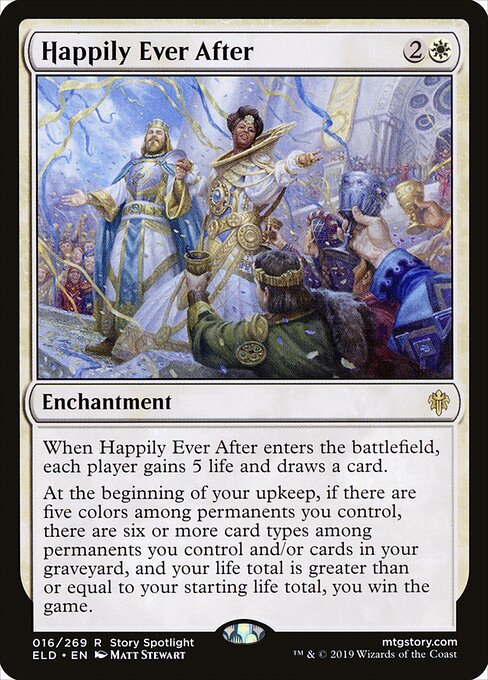 Happily Ever After - Throne of Eldraine (#16) - Illustrated by Matt Stewart - Magic: The Gathering Card