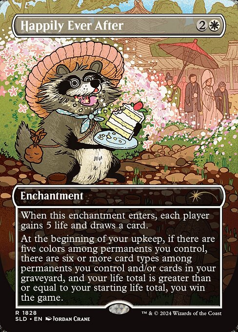 Felices para siempre (Happily Ever After) - Throne of Eldraine (#16) - Illustrated by Matt Stewart - Magic: The Gathering Card