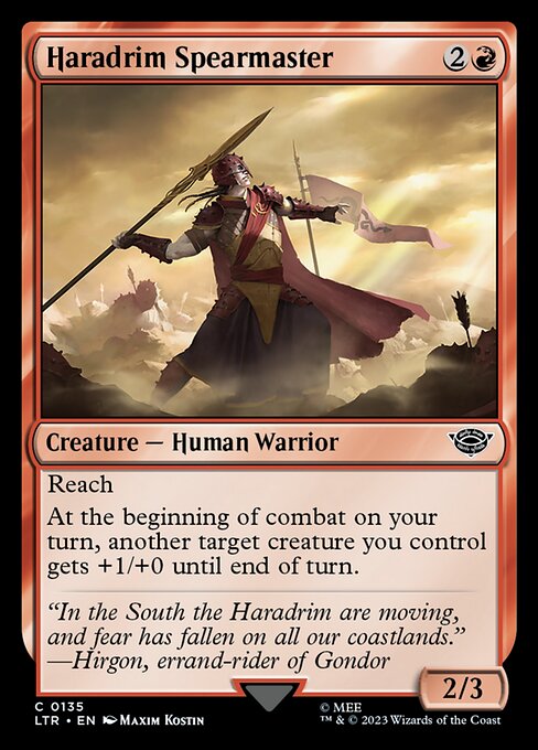 Haradrim Spearmaster - The Lord of the Rings: Tales of Middle-earth Magic card
