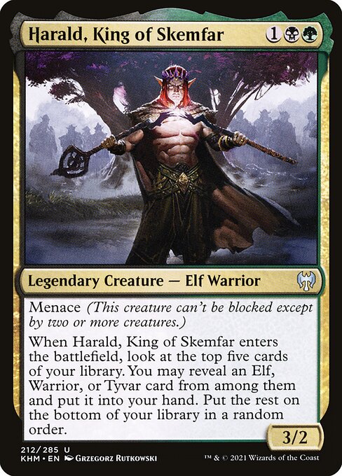Harald, King of Skemfar - Kaldheim Magic card