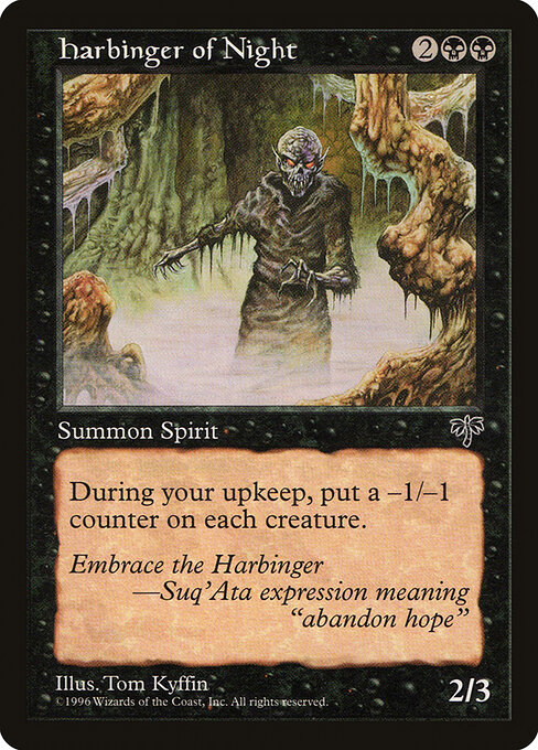 Harbinger of Night - Mirage Magic card