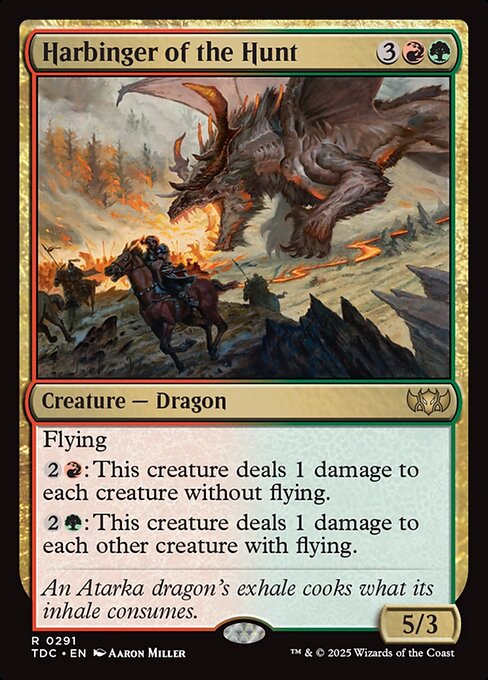 Harbinger of the Hunt - Tarkir: Dragonstorm Commander Magic card
