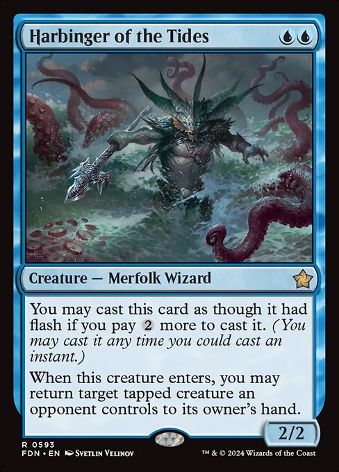 Harbinger of the Tides - Foundations (#593) - Illustrated by Svetlin Velinov - Magic: The Gathering Card