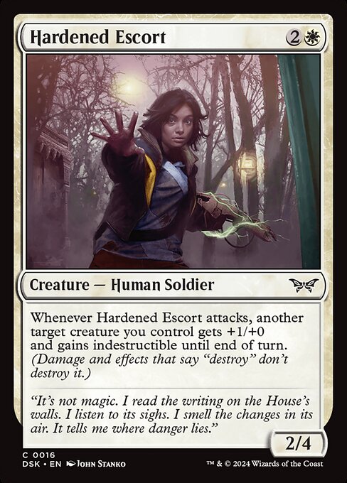 Hardened Escort - Duskmourn: House of Horror Magic card