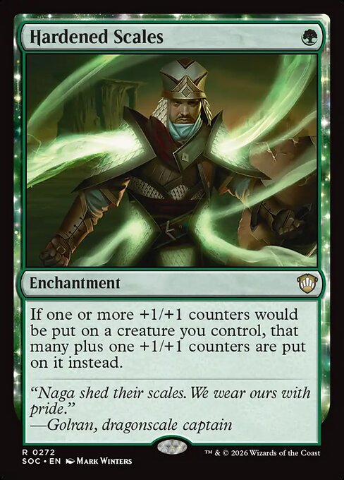 Hardened Scales - Secrets of Strixhaven Commander (#272) - Illustrated by Mark Winters - Magic: The Gathering Card
