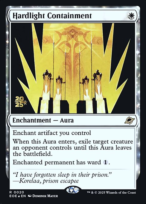 Hardlight Containment - Edge of Eternities Promos (#20s) - Illustrated by Dominik Mayer - Magic: The Gathering Card