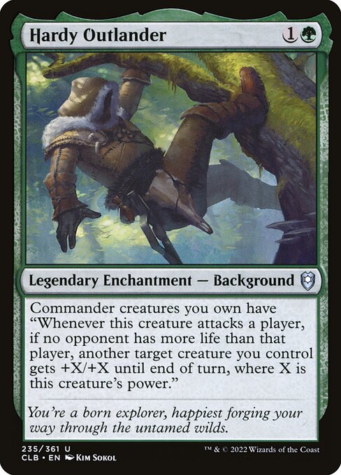 Hardy Outlander - Commander Legends: Battle for Baldur's Gate Magic card