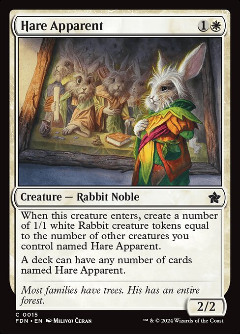 Hare Apparent - Foundations Magic card