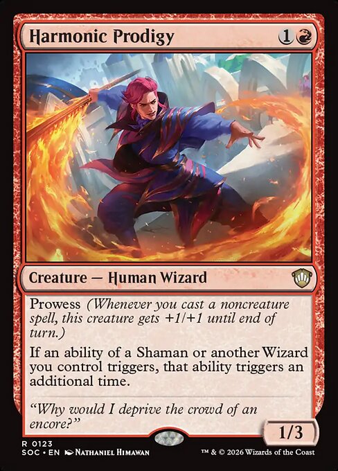 Harmonic Prodigy - Secrets of Strixhaven Commander Magic card