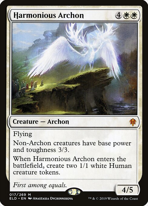 Harmonious Archon - Throne of Eldraine Magic card