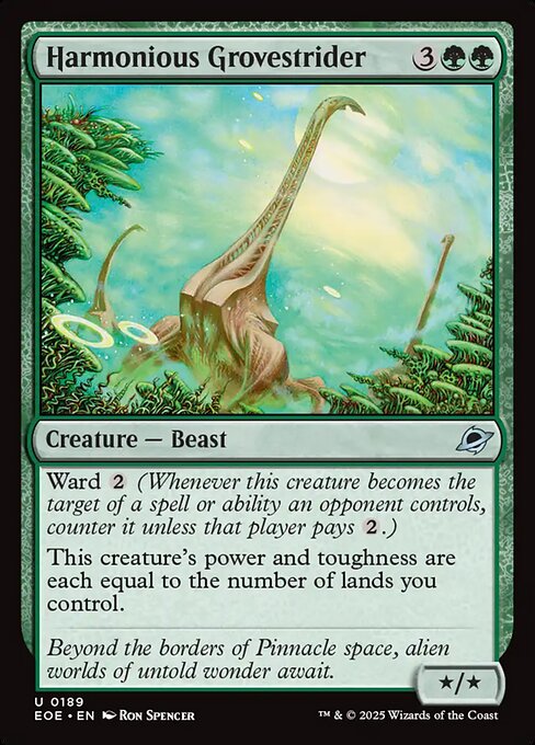 Harmonious Grovestrider - Edge of Eternities Magic card