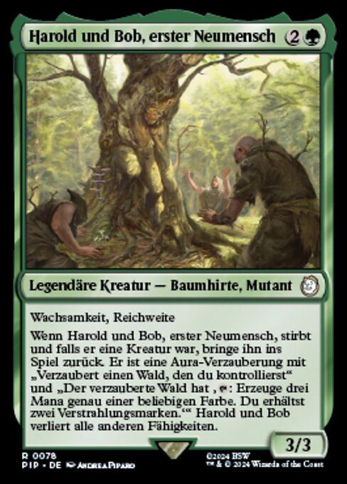 Harold und Bob, erster Neumensch (Harold and Bob, First Numens) - Fallout (#78) - Illustrated by Andrea Piparo - Magic: The Gathering Card