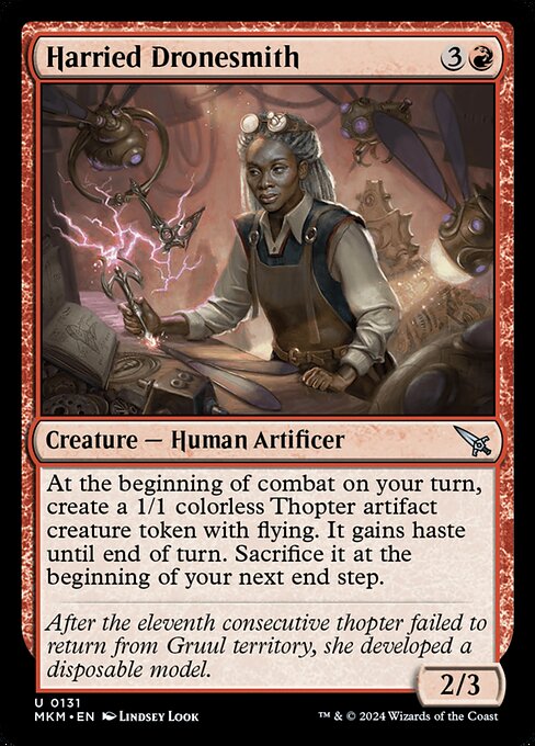 Harried Dronesmith - Murders at Karlov Manor Magic card