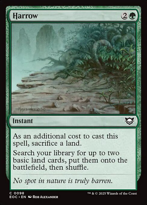 Harrow - Edge of Eternities Commander (#98) - Illustrated by Rob Alexander - Magic: The Gathering Card
