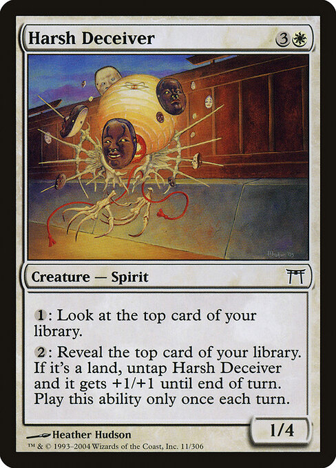 過酷な詐欺師 (Harsh Deceiver) - Champions of Kamigawa (#11) - Illustrated by Heather Hudson - Magic: The Gathering Card