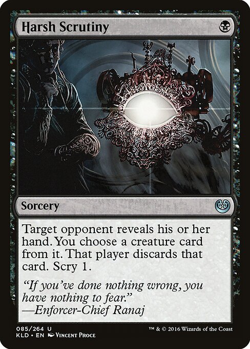 Harsh Scrutiny - Kaladesh Magic card