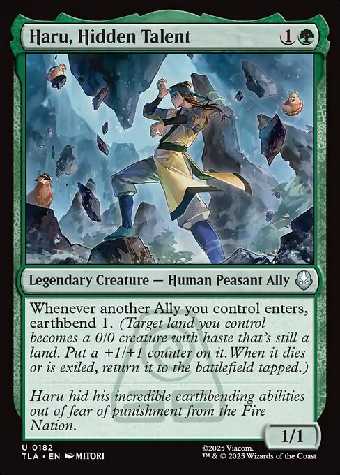 Haru, Hidden Talent - Avatar: The Last Airbender Magic card