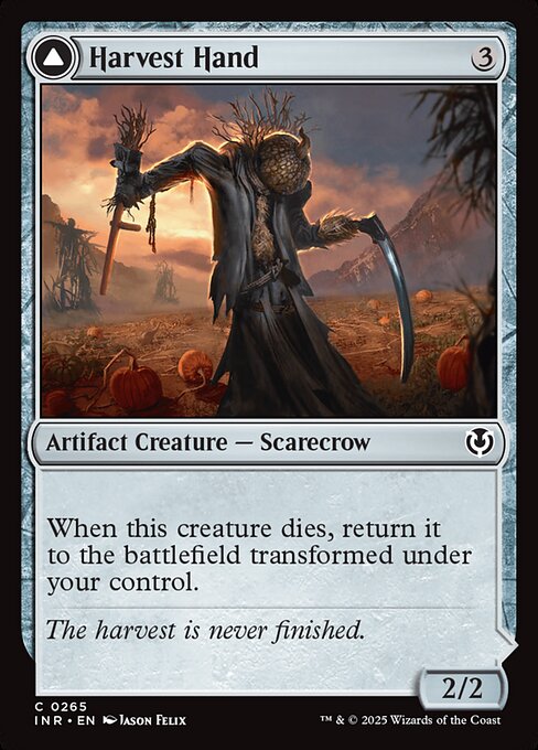Harvest Hand // Scrounged Scythe - Innistrad Remastered Magic card