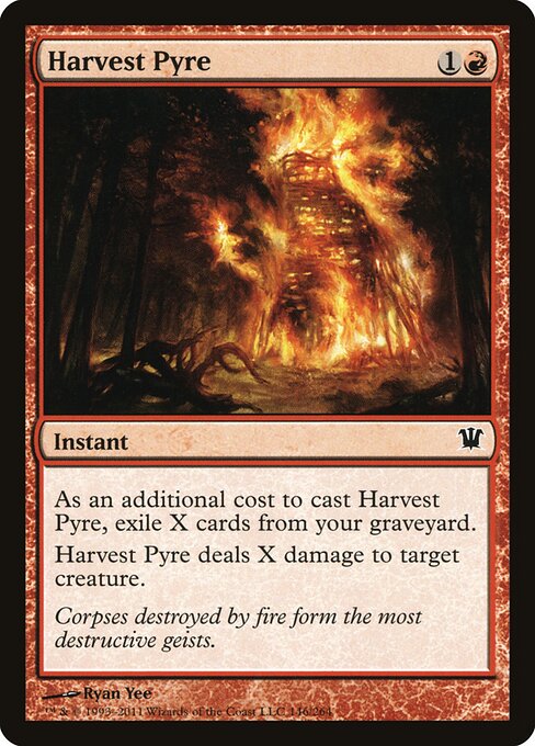 Harvest Pyre - Innistrad Magic card