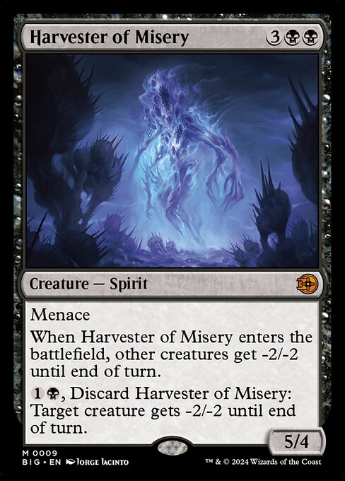 Harvester of Misery - The Big Score Magic card