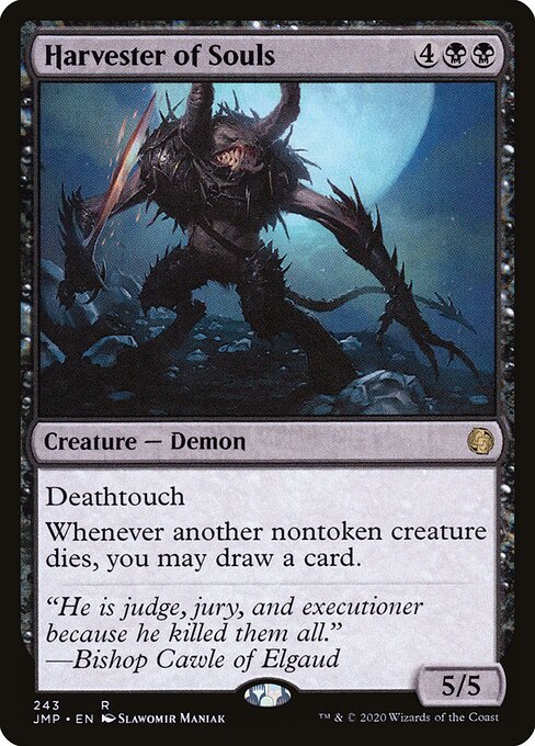 Harvester of Souls - Jumpstart (#243) - Illustrated by Slawomir Maniak - Magic: The Gathering Card