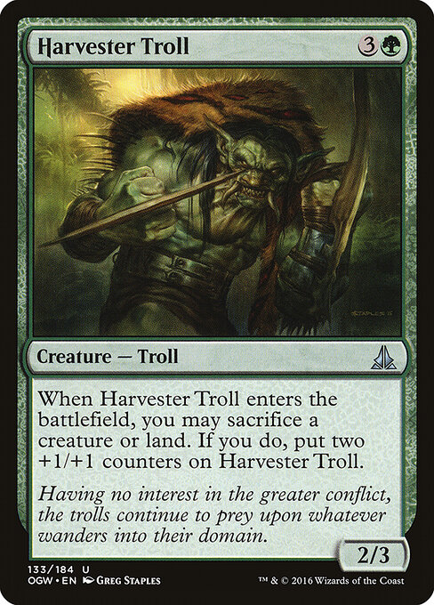 Harvester Troll - Oath of the Gatewatch Magic card