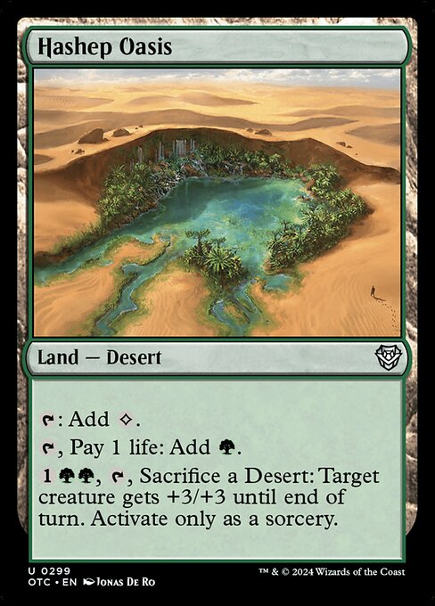 Hashep Oasis - Outlaws of Thunder Junction Commander Magic card