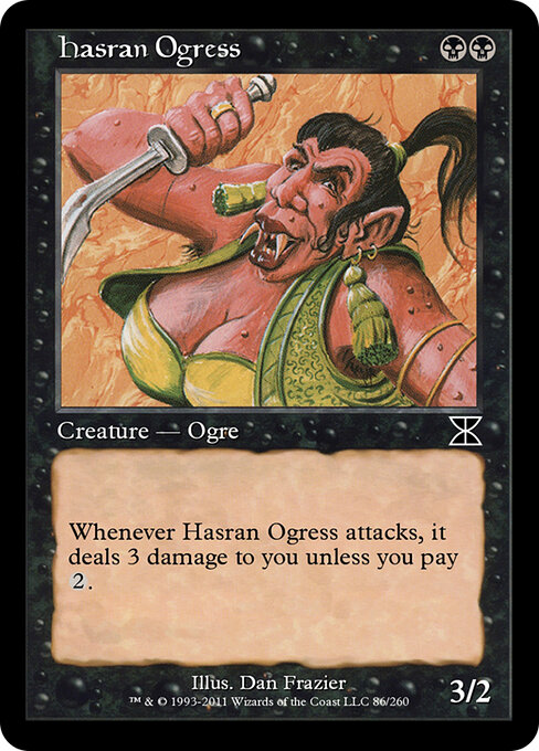 Hasran Ogress - Masters Edition IV (#86) - Illustrated by Dan Frazier - Magic: The Gathering Card