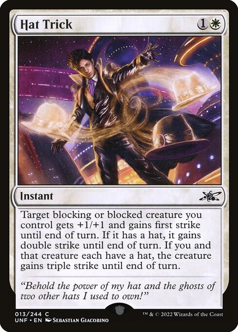 Hat Trick - Unfinity Magic card