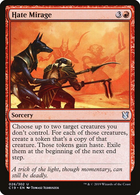 Hate Mirage - Commander 2019 (#26) - Illustrated by Tomasz Jedruszek - Magic: The Gathering Card