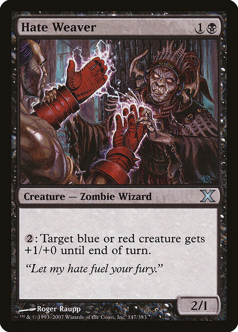 Hate Weaver - Tenth Edition (#147) - Illustrated by Roger Raupp - Magic: The Gathering Card
