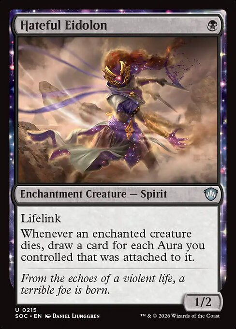 Hateful Eidolon - Secrets of Strixhaven Commander Magic card