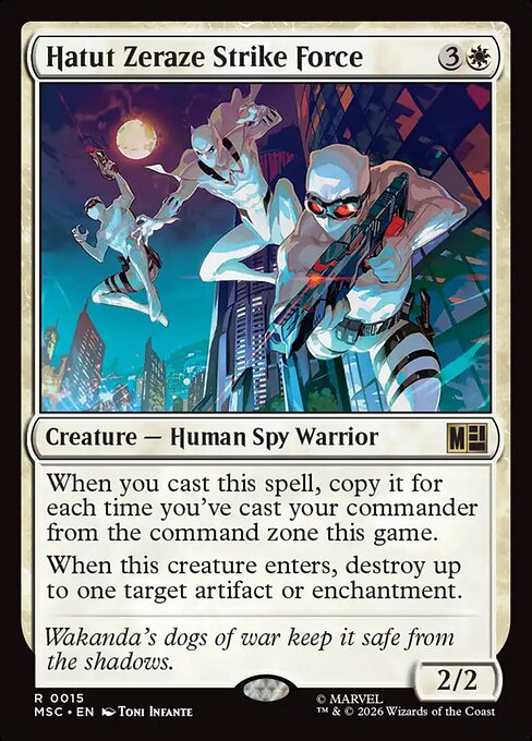 Hatut Zeraze Strike Force - Marvel Super Heroes Commander Magic card