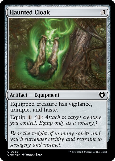 Haunted Cloak - Commander Masters Magic card