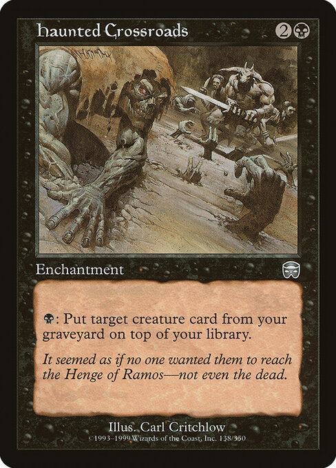 Haunted Crossroads - Mercadian Masques Magic card
