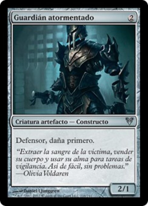 Heimgesuchter Wächter (Haunted Guardian) - Avacyn Restored (#216) - Illustrated by Daniel Ljunggren - Magic: The Gathering Card