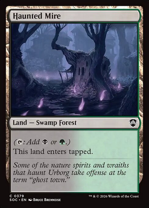 Haunted Mire - Secrets of Strixhaven Commander Magic card