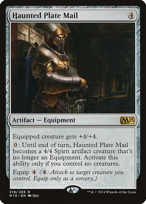 Haunted Plate Mail - Magic 2015 Magic card