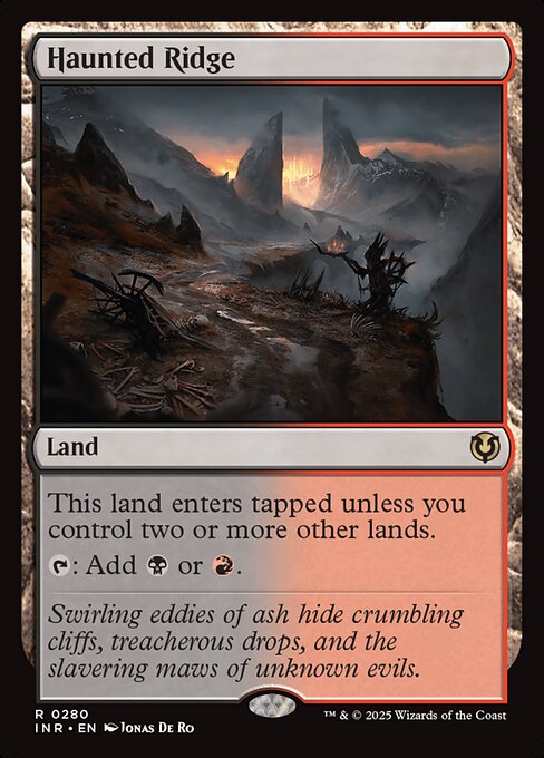 Haunted Ridge - Innistrad Remastered (#280) - Illustrated by Jonas De Ro - Magic: The Gathering Card