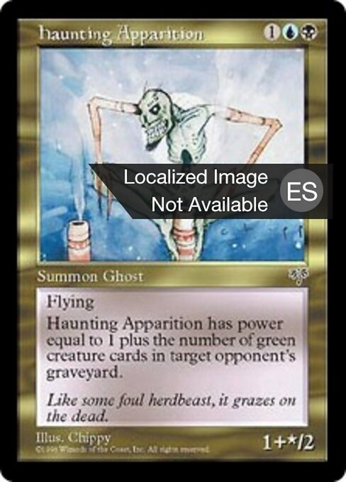 Apparizione Spettrale (Haunting Apparition) - Mirage (#267) - Illustrated by Chippy - Magic: The Gathering Card