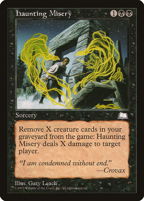 Haunting Misery - Weatherlight Magic card