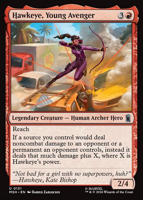 Hawkeye, Young Avenger - Marvel Super Heroes Magic card