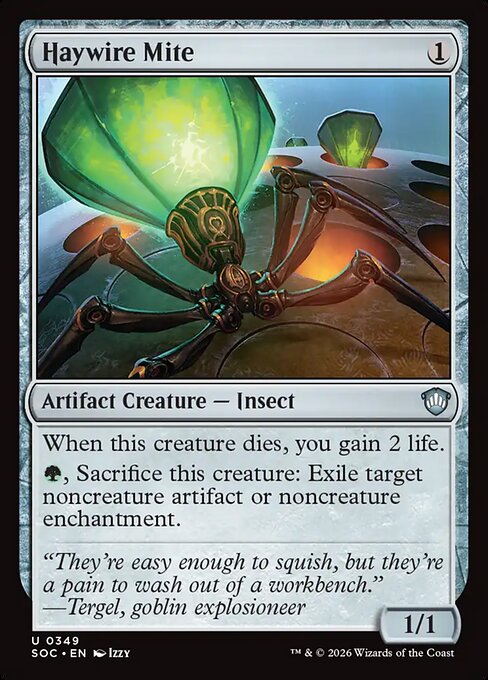 Haywire Mite - Secrets of Strixhaven Commander Magic card