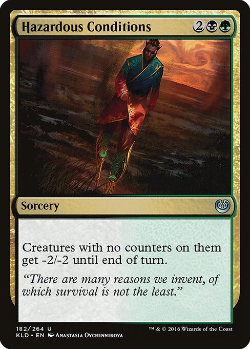 Hazardous Conditions - Kaladesh Magic card