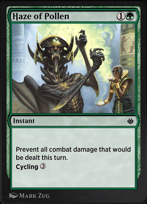 꽃가루 안개 (Haze of Pollen) - Amonkhet (#171) - Illustrated by Mark Zug - Magic: The Gathering Card