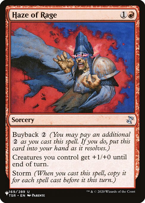 Foschia di Rabbia (Haze of Rage) - Time Spiral Remastered (#169) - Illustrated by Paolo Parente - Magic: The Gathering Card