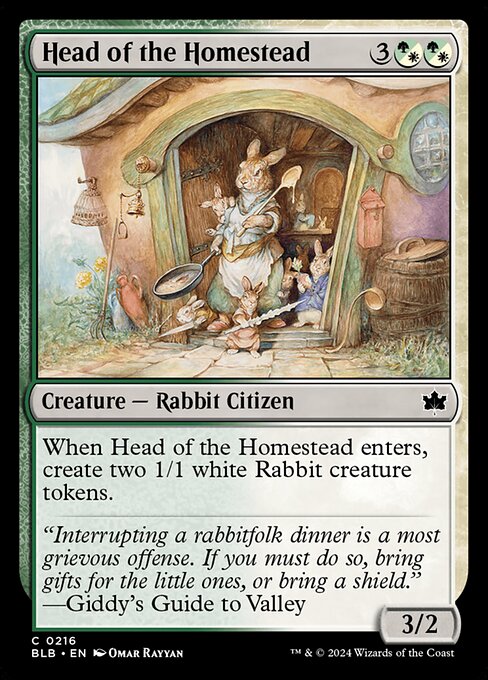 Head of the Homestead - Bloomburrow Magic card